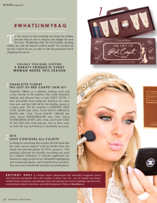 Fancy Face Blog | What’s in our Makeup Bags – Holiday Edition!