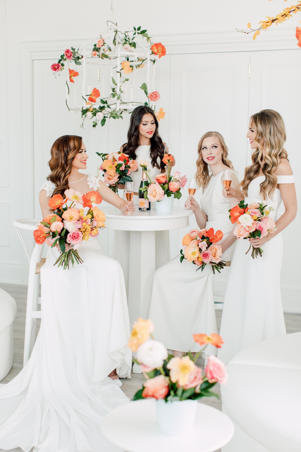 Mint Room Studios | WedLuxe Editorial | Playful Poppies | Fancy Face