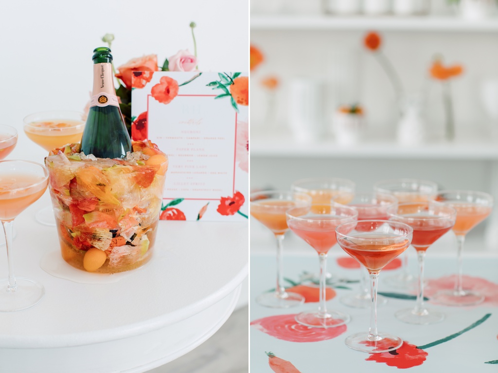 Mint Room Studios | WedLuxe Editorial | Playful Poppies | Fancy Face