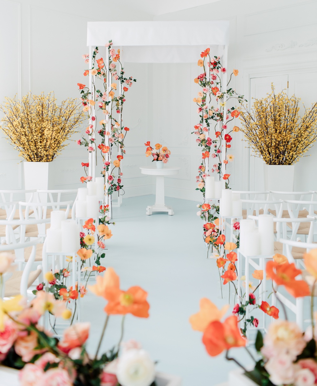 Mint Room Studios | WedLuxe Editorial | Playful Poppies | Fancy Face