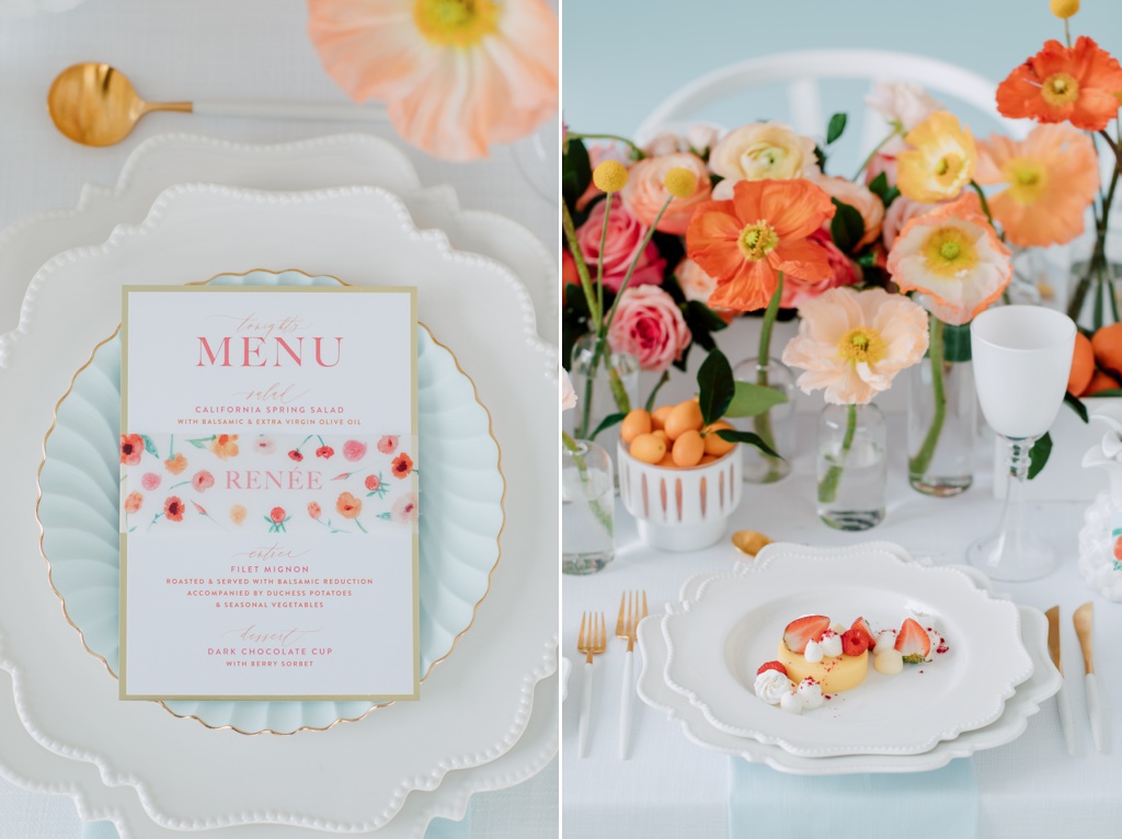 Mint Room Studios | WedLuxe Editorial | Playful Poppies | Fancy Face