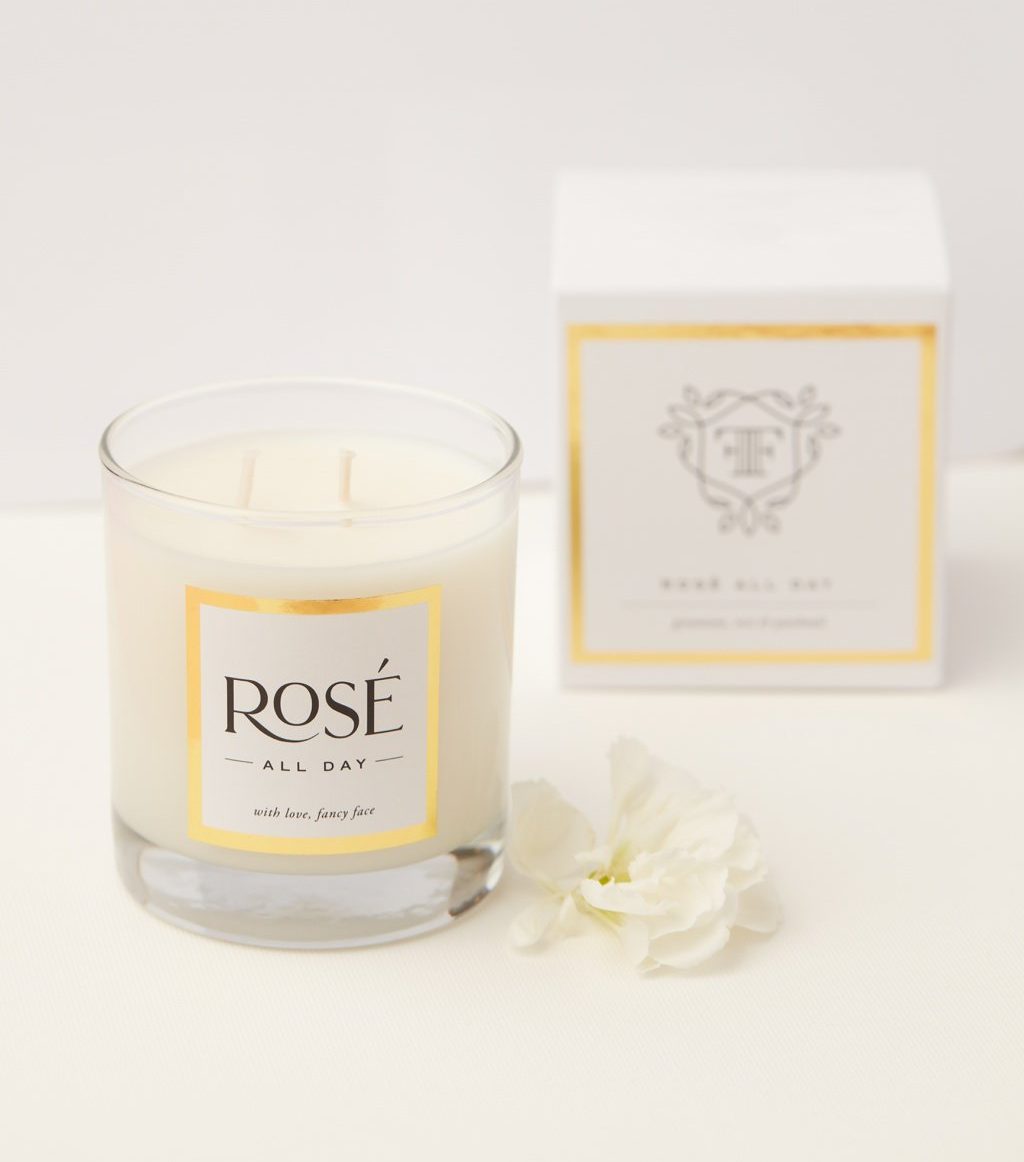 Fancy Face Rose All Day Candle