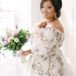 Bride with bridal bouquet | Toronto Bridal Hair and Makeup