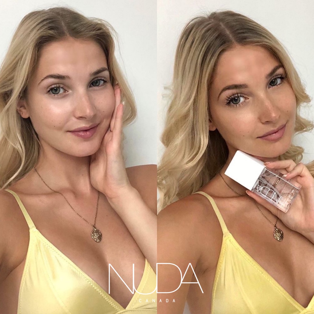 NUDA Face Tan Water | Before and After