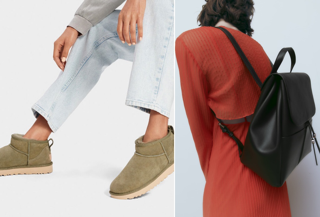 Ugg Ankle Boots in Olive | Faux Leather Backpack Zara